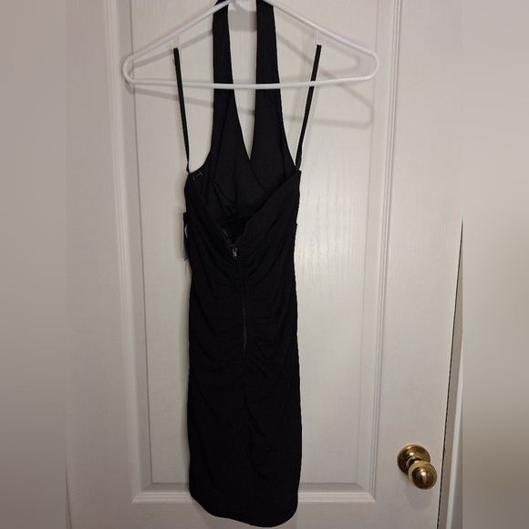 NWT/ CITY STUDIO /SMALL/HALTER STYLE LITTLE BLACK DRESS - Picture 2 of 16